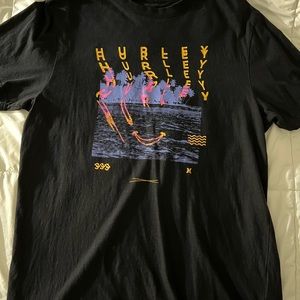 hurley graphic tee | black